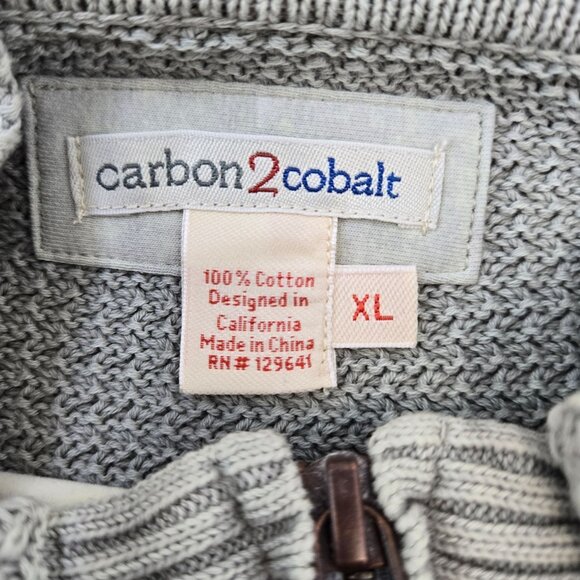 Carbon2Cobalt Refresh Quarter Zip Knit Sweater Size XL - Picture 3 of 5